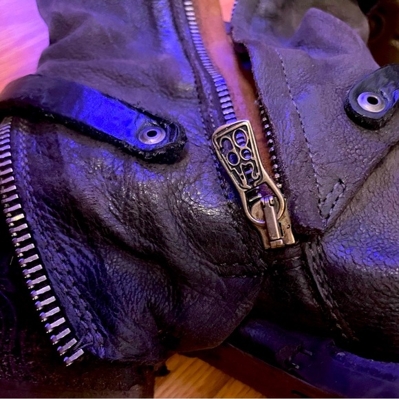 A.S. 98 Women’s Black dark brown Leather Ankle Boots with Zipper Detail size 5.5 - Picture 15 of 16